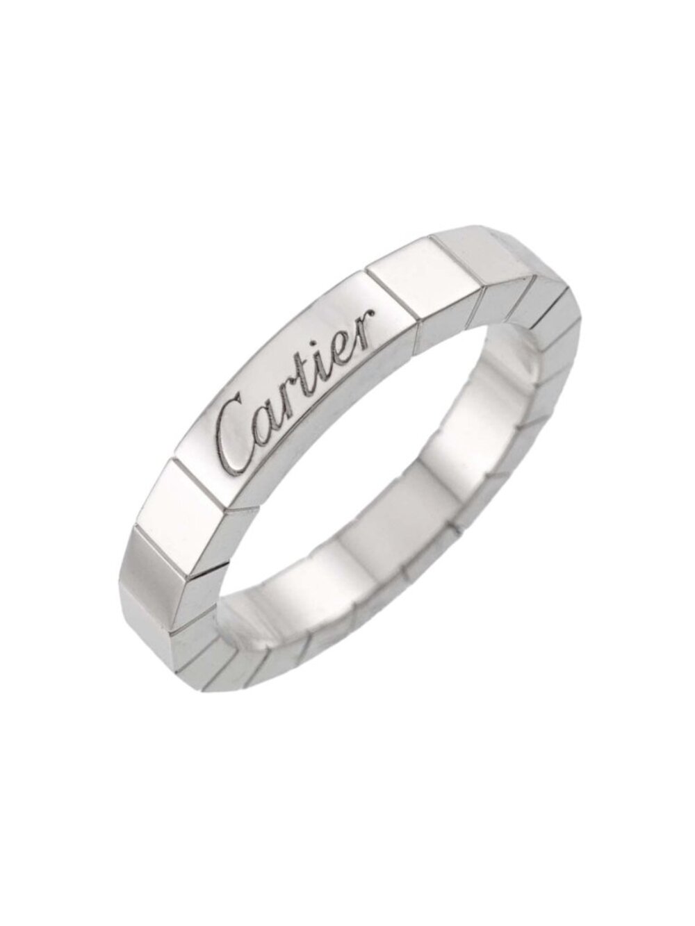 Cartier Lanieres 49 Ring 18k White Gold 750 Laniere